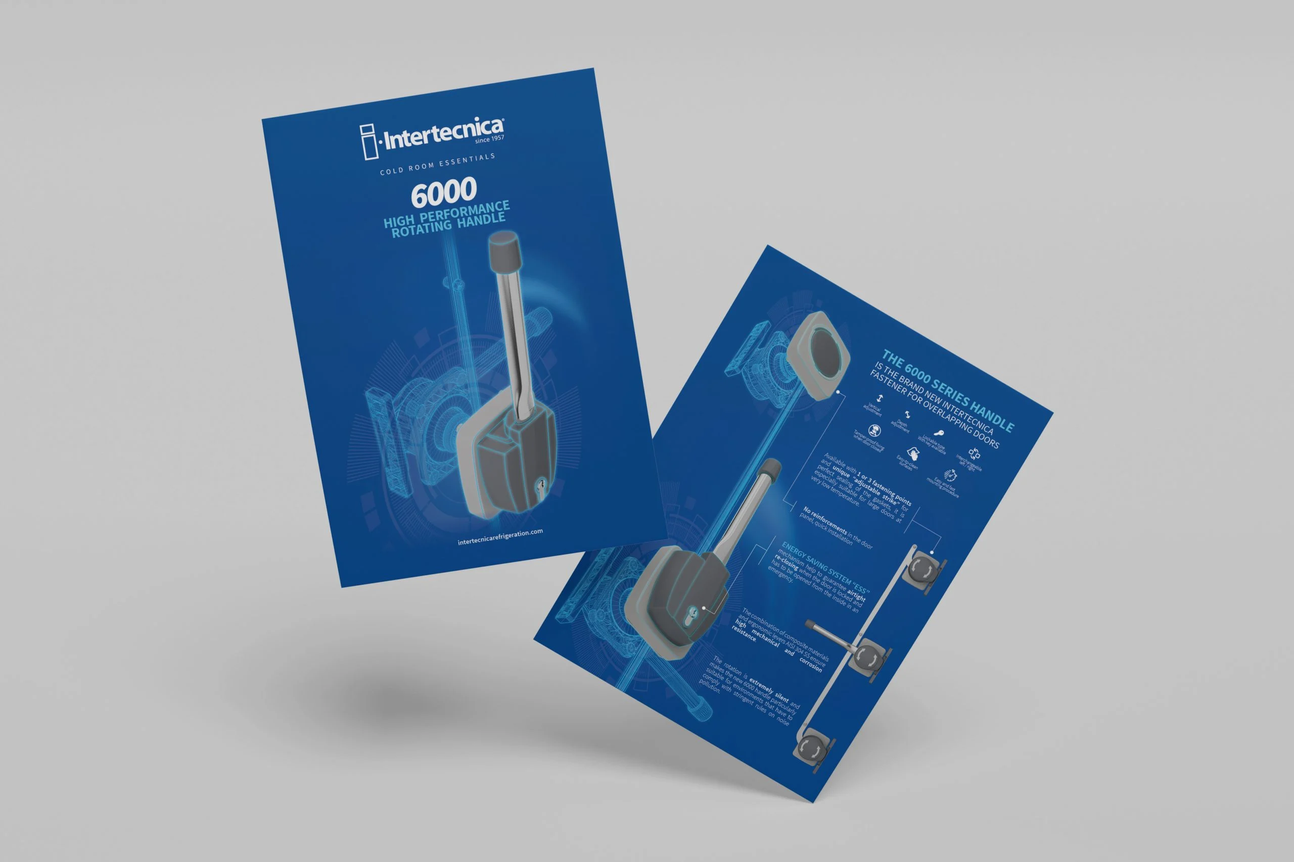 Flyer di presentazione della serie 6000, fronte e retro